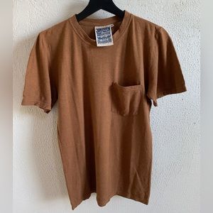 Jungmaven Jung pocket tee in copper tan brown unisex XS (like women’s S) EUC